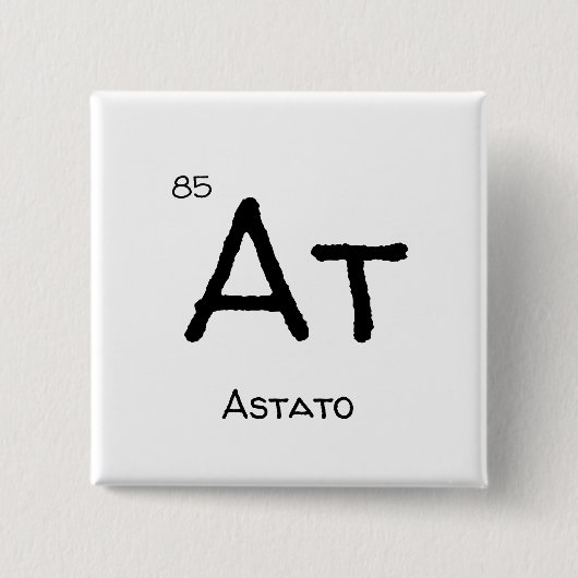 アスタチン85 缶バッジ (正面)