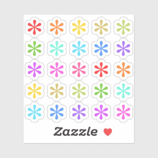 アスタリスカラフルク引用文脚注プランナー シール (シート)