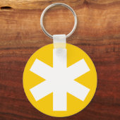 アスタリスク – オレンジ キーホルダー (正面)