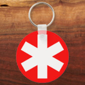 アスタリスク – 赤 キーホルダー (正面)