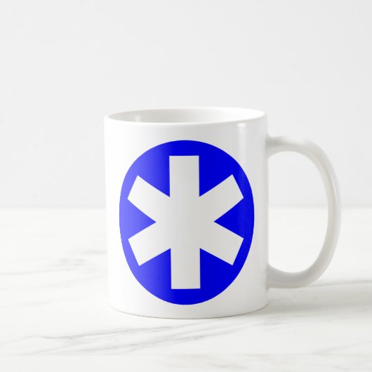 アスタリスク – 青 コーヒーマグカップ (右)