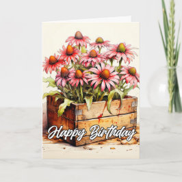 アスターかわいらしの植え花 カード