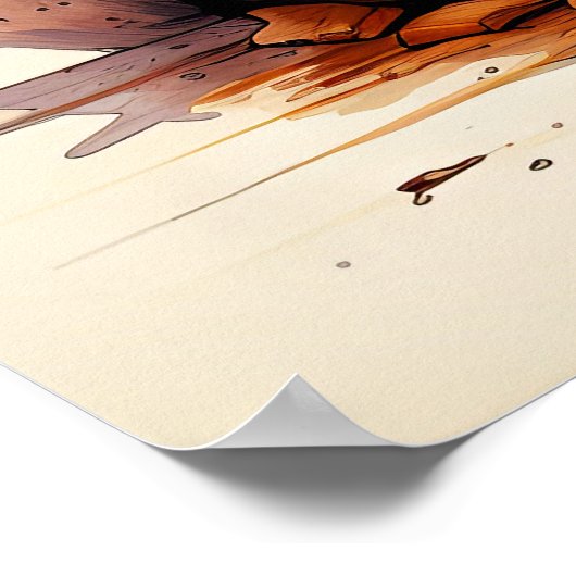 アスターかわいらしの植え花 ポスター (角)