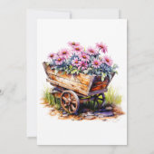 アスターかわいらしフラワーズバースデーパーティ招待状 招待状 (裏面)