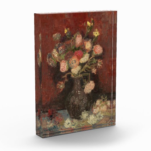 アスターとグラディ中国のオーリのファンゴッホ付き花瓶 フォトブロック (左)