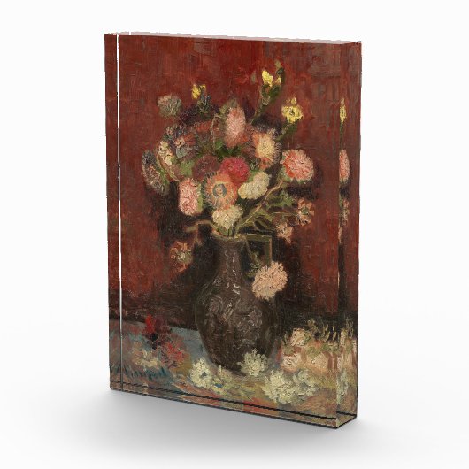 アスターとグラディ中国のオーリのファンゴッホ付き花瓶 フォトブロック (右)