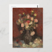 アスターとグラディ中国のオーリのファンゴッホ付き花瓶 ポストカード (正面/裏面)