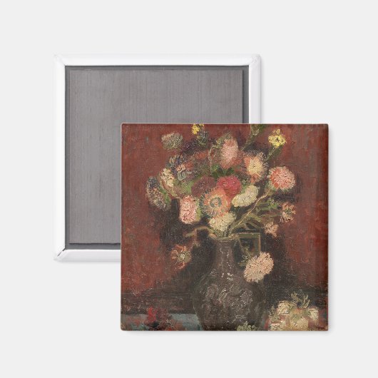 アスターとグラディ中国のオーリのファンゴッホ付き花瓶 マグネット (正面/裏面)