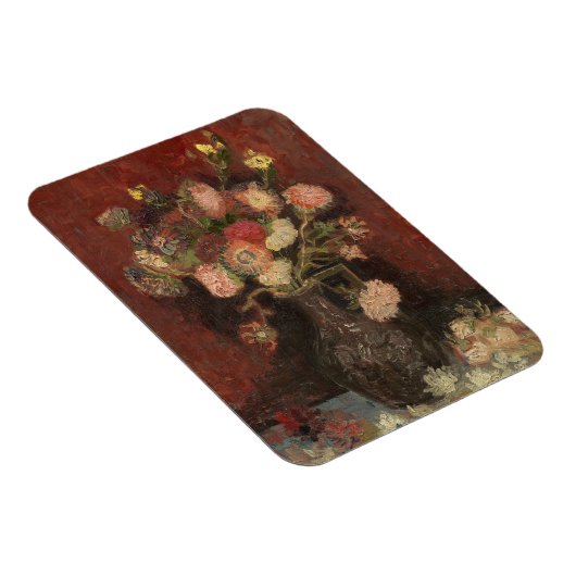 アスターとグラディ中国のオーリのファンゴッホ付き花瓶 マグネット (右側)