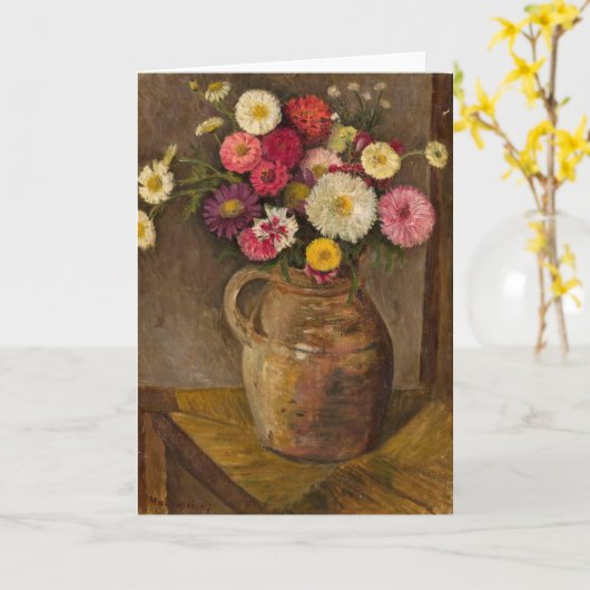 アスターとジニアス | タデウスマコフスキー カード (黄色い花)