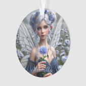 アスターの美しい9月の妖精 オーナメント (正面)