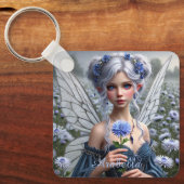 アスターの美しい9月の妖精 キーホルダー (正面)