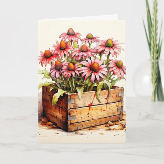 アスターカラフルの花を咲かせる カード (正面)