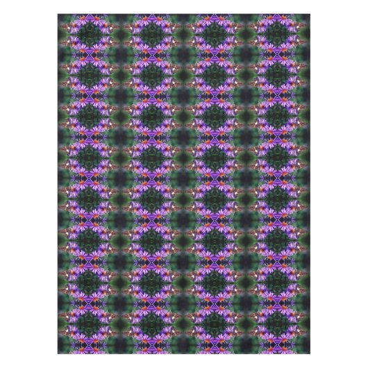 アスター絵を描フラワー抽象芸術上のレディーバタフライ テーブルクロス (正面)