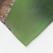 アスター絵を描フラワー抽象芸術上のレディーバタフライ フリースブランケット (角)