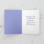 アスター9月誕生フラワー誕生日 カード (内部)