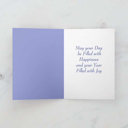 アスター9月誕生フラワー誕生日 カード (内部)