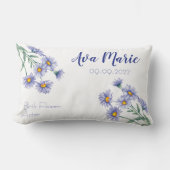 アスター9月誕生月花 ランバークッション (正面)