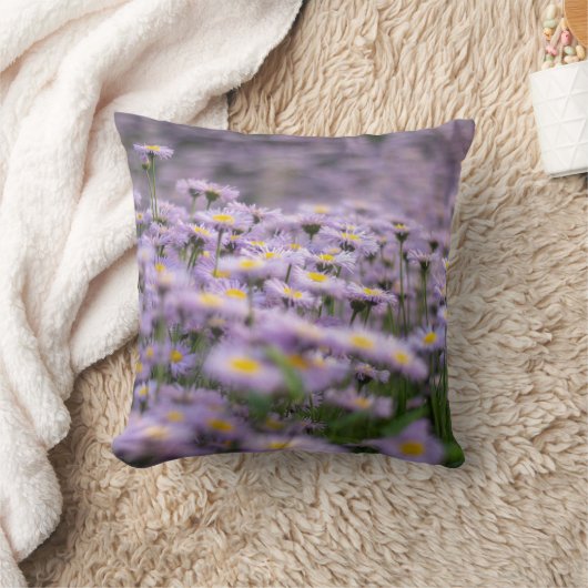 アスター（紫） クッション (ブランケット)