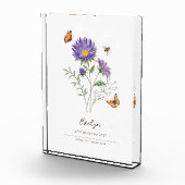 アスター 誕生月の花 フォトブロック (右)