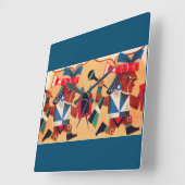 アステアステカカ スクエア壁時計 (傾斜)