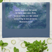 アスティルベブルーミストローマ8:28 キッチンタオル (折り畳み)