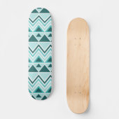 アステカなアンデス種族山の三角形のシェブロン スケートボード (正面)