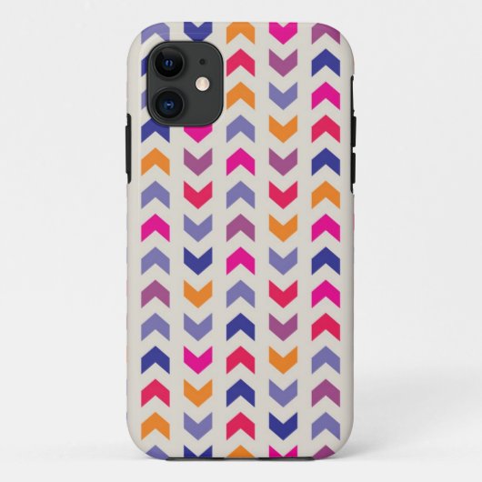 アステカなシェブロンのカラフルパターン Case-Mate iPhoneケース (裏面)