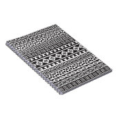 アステカなスタイルパターン-白黒 ノートブック (右側)