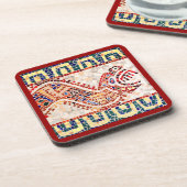 アステカなドラゴンのモザイク コースター (左側)