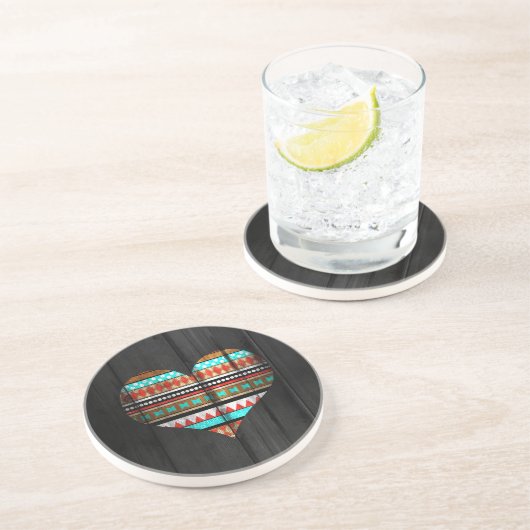 アステカなハート コースター (側面)