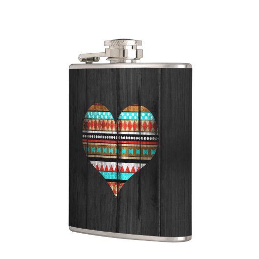 アステカなハート フラスク (左)