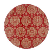 アステカなパターン カッティングボード (正面)