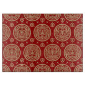 アステカなパターン カッティングボード (正面)