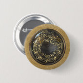 アステカなヘビ 缶バッジ (正面&裏面)