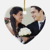 アステカなペイズリーの写真の黄色の木炭 セラミックオーナメント (裏面)