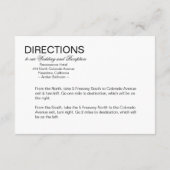 アステカなペイズリーの結婚式の方向黄色い木炭 エンクロージャーカード (裏面)