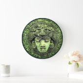 アステカなマスク ラージ壁時計 (ホーム)