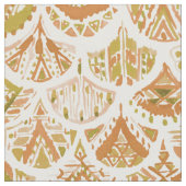 アステカな人魚の金種族のスケール ファブリック (クローズアップ)