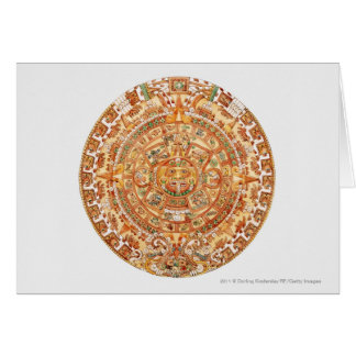 アステカな太陽の石のイラストレーション