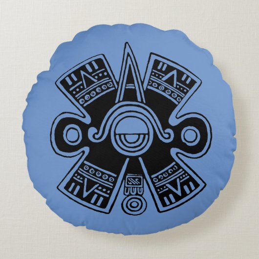 アステカな宇宙 ラウンドクッション (正面)