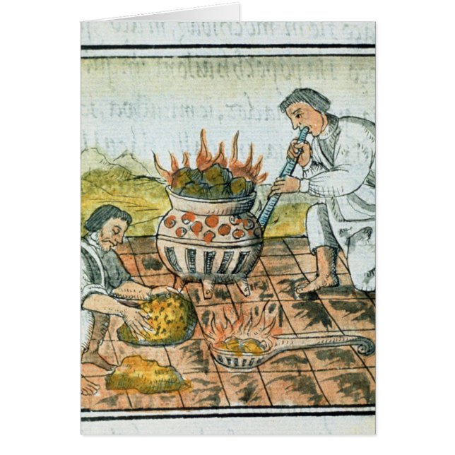 アステカな帝国の溶け、投げる金ゴールド (正面)