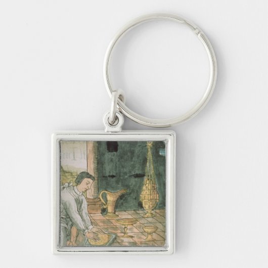 アステカな店の金ゴールドの目的 キーホルダー (正面)