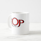 アステカな戦士のスカルのコーヒーカップ コーヒーマグカップ (正面左)