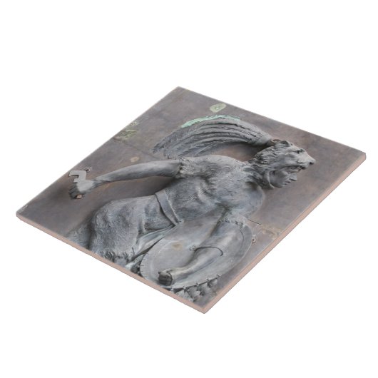 アステカな戦士の石造りに切り分けること タイル (側面)