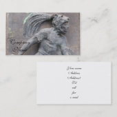 アステカな戦士の石造りに切り分けること 名刺 (正面/裏面)