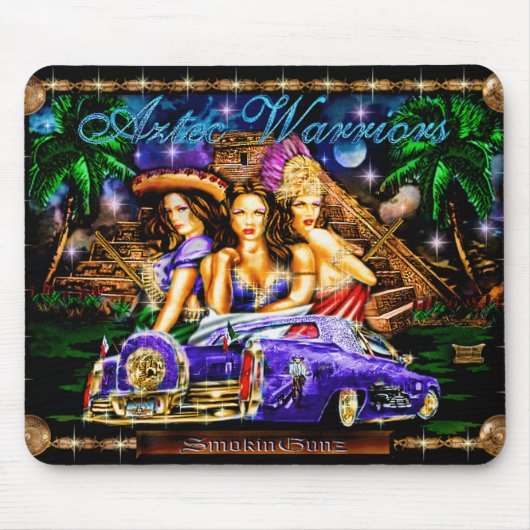 アステカな戦士 マウスパッド (正面)
