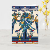 アステカな挨拶状 カード (黄色い花)