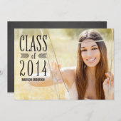 アステカな暗闇| 2014年の卒業のパーティの招待状 招待状 (正面/裏面)