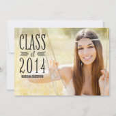 アステカな暗闇| 2014年の卒業のパーティの招待状 招待状 (正面)